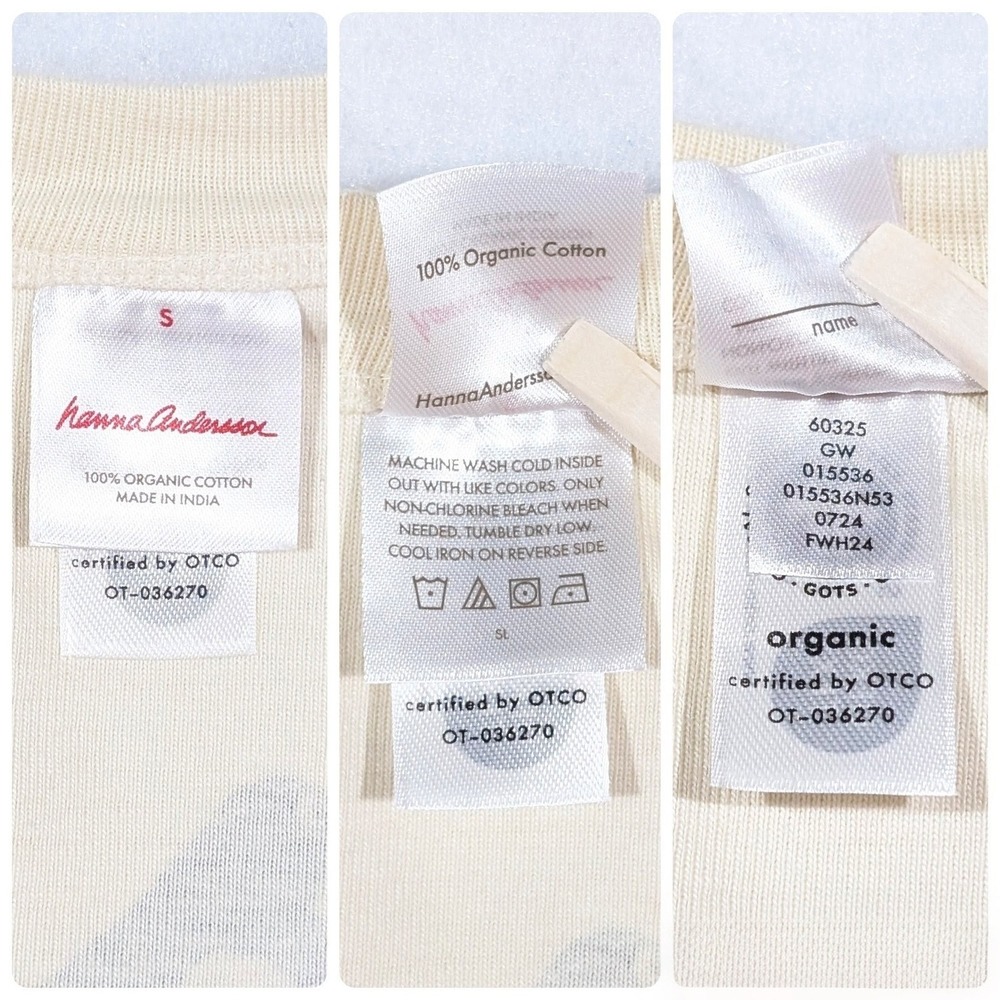 Hanna Andersson Pajamas Size S Organic Cotton Butter Yellow Penguin Sustainable - Picture 11 of 11